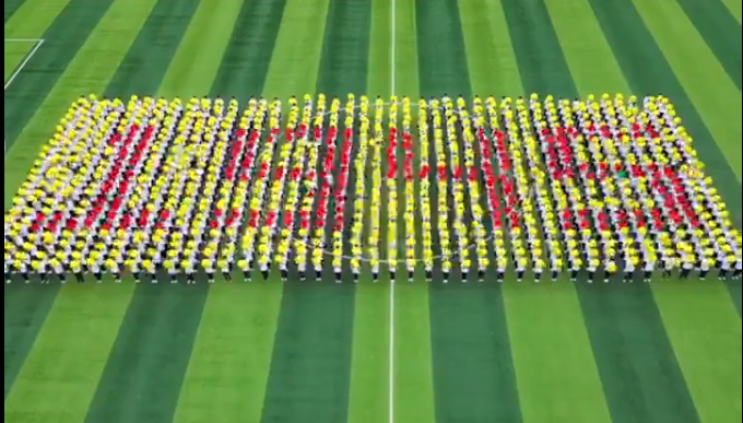 燃哭!开幕式名场面,温州千名学生拼出三重震撼